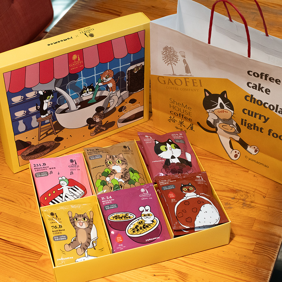 有貓貓系列掛耳包大禮盒<6種30入/禮盒裝（附提袋）>